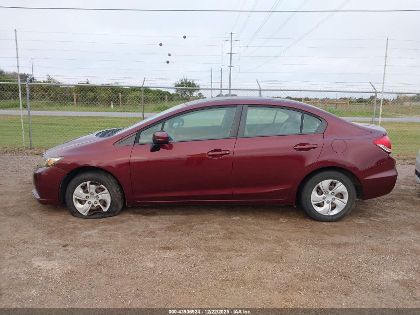 2015 Honda Civic Lx VIN: 19XFB2F51FE013214 Lot: 43936924