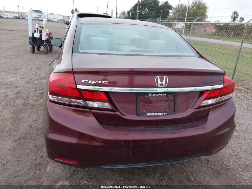 2015 Honda Civic Lx VIN: 19XFB2F51FE013214 Lot: 43936924