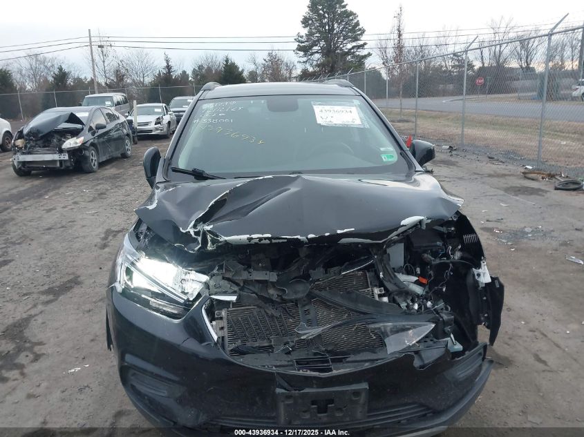 2021 Buick Encore Fwd Preferred VIN: KL4CJASB9MB338001 Lot: 43936934