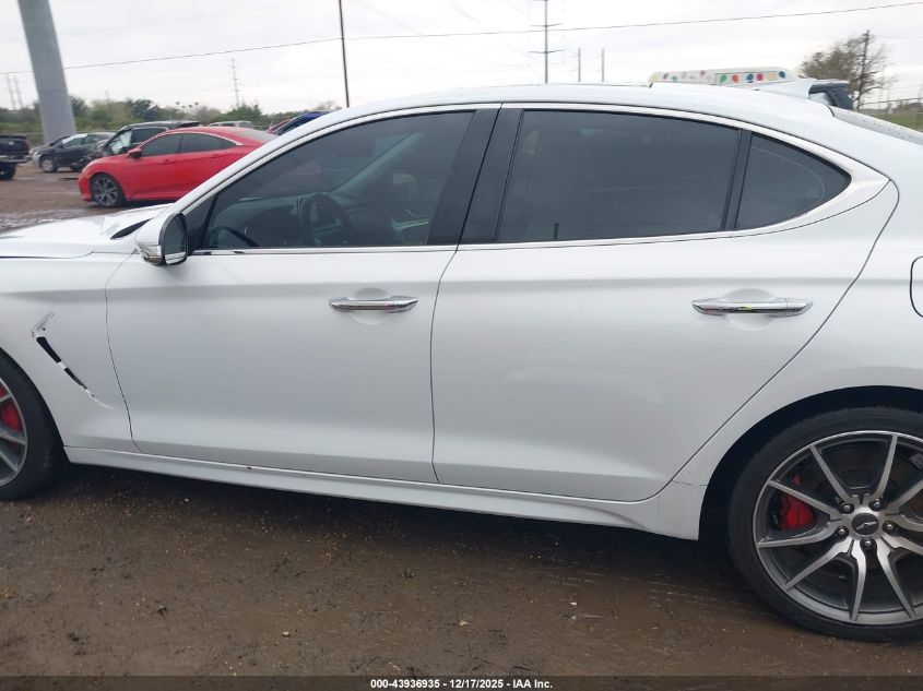 2019 Genesis G70 3.3T Advanced VIN: KMTG74LEXKU034534 Lot: 43936935