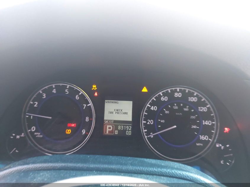 2011 Infiniti G37X VIN: JN1CV6EL1BM262175 Lot: 43936948