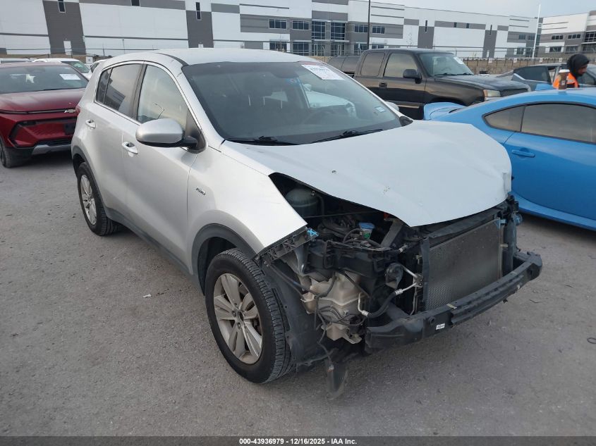2019 Kia Sportage Lx VIN: KNDPMCAC9K7562650 Lot: 43936979