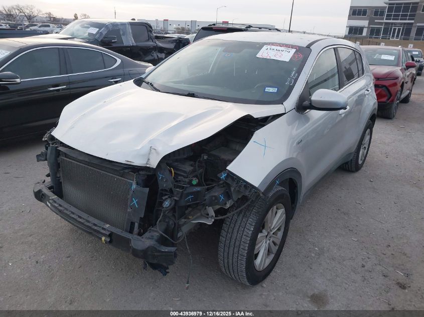 2019 Kia Sportage Lx VIN: KNDPMCAC9K7562650 Lot: 43936979