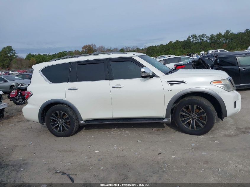 2017 Nissan Armada Platinum VIN: JN8AY2NE1H9705169 Lot: 43936981
