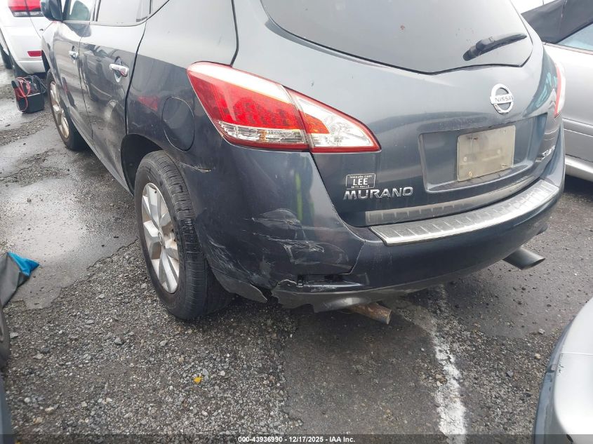 2011 Nissan Murano Sl VIN: JN8AZ1MW0BW156476 Lot: 43936990