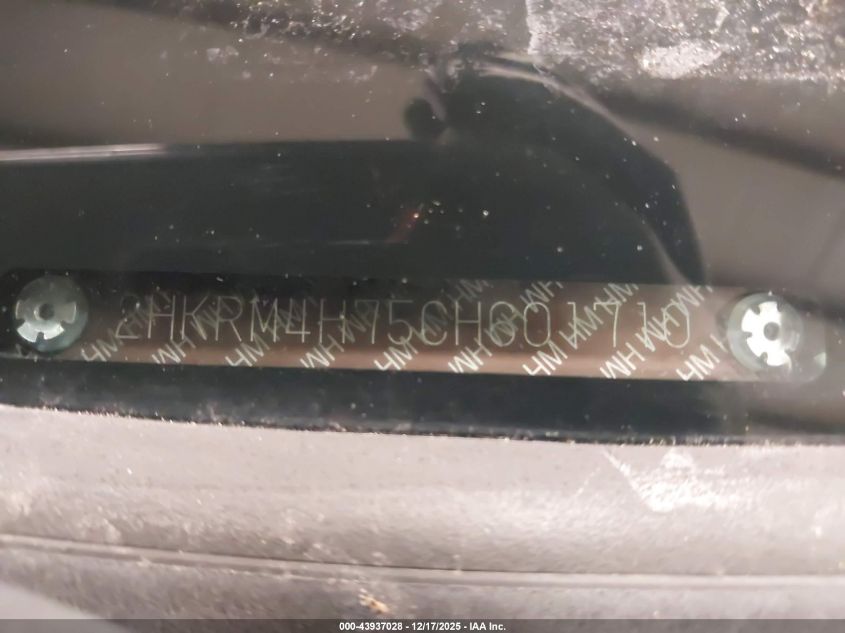 2012 Honda Cr-V Ex-L VIN: 2HKRM4H75CH601710 Lot: 43937028