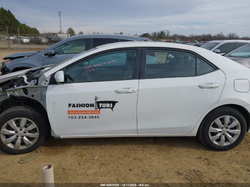 2016 Toyota Corolla Le VIN: 2T1BURHE5GC499976 Lot: 43937030