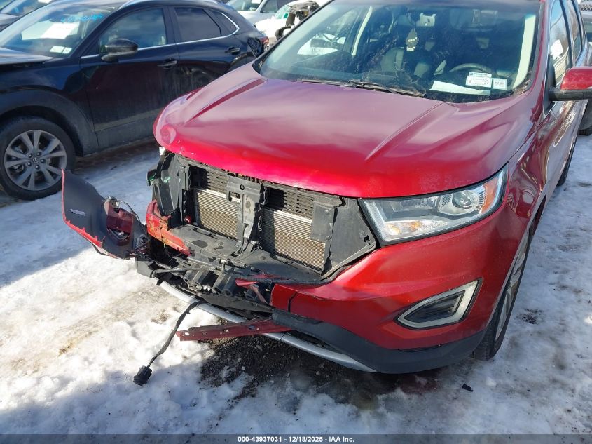 2015 Ford Edge Titanium VIN: 2FMTK4K83FBB29385 Lot: 43937031