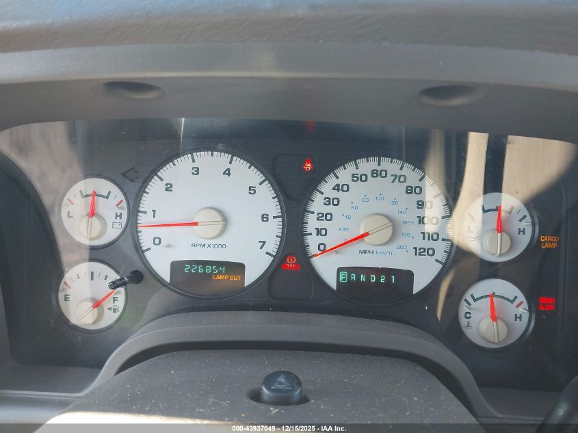 2003 Dodge Ram 1500 Slt/Laramie/St VIN: 1D7HA16D13J619761 Lot: 43937049