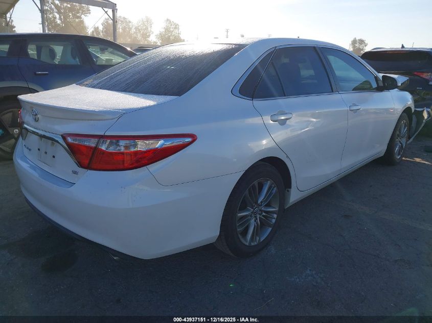 2016 Toyota Camry Se VIN: 4T1BF1FK4GU265072 Lot: 43937151
