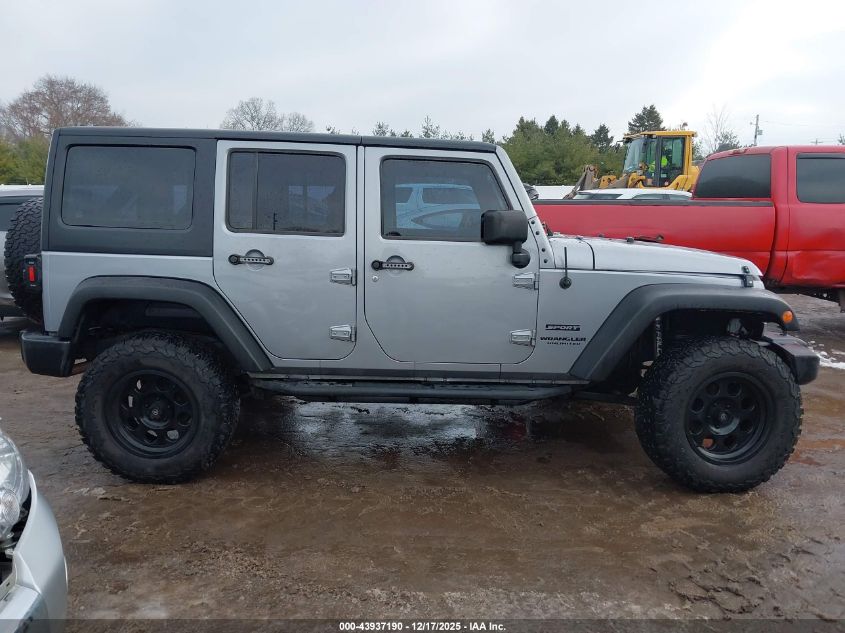 2016 Jeep Wrangler Unlimited Sport VIN: 1C4BJWDG1GL122715 Lot: 43937190