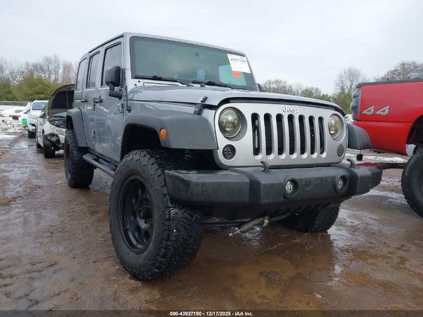 2016 Jeep Wrangler Unlimited Sport VIN: 1C4BJWDG1GL122715 Lot: 43937190