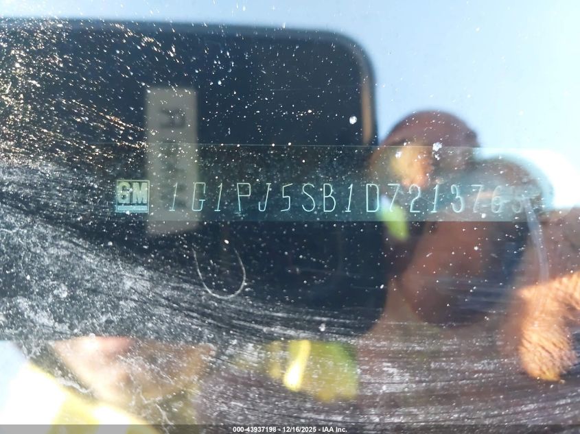 2013 Chevrolet Cruze Eco Manual VIN: 1G1PJ5SB1D7213763 Lot: 43937198