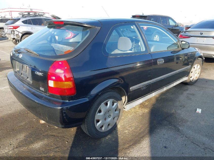 1998 Honda Civic Dx VIN: 2HGEJ6440WH102116 Lot: 43937237