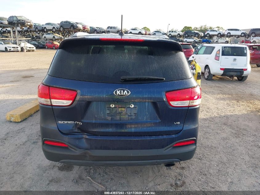 2018 Kia Sorento 3.3L Lx VIN: 5XYPG4A53JG372665 Lot: 43937283