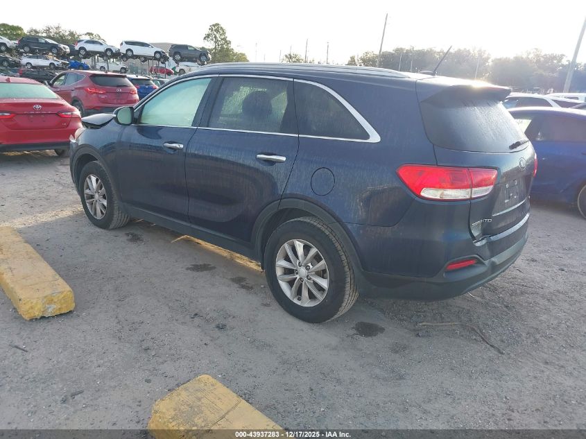 2018 Kia Sorento 3.3L Lx VIN: 5XYPG4A53JG372665 Lot: 43937283