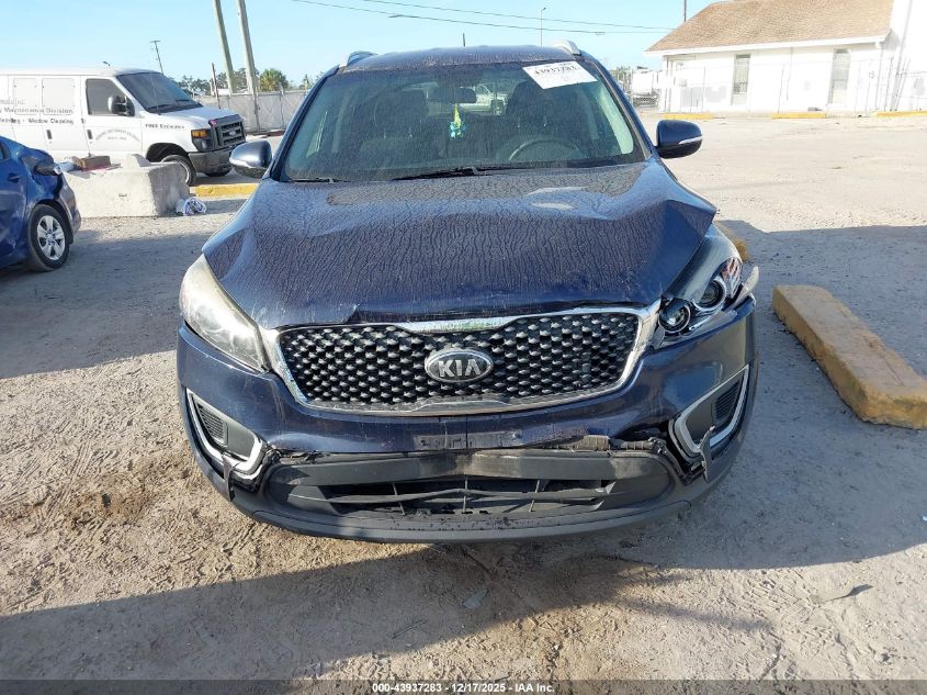 2018 Kia Sorento 3.3L Lx VIN: 5XYPG4A53JG372665 Lot: 43937283