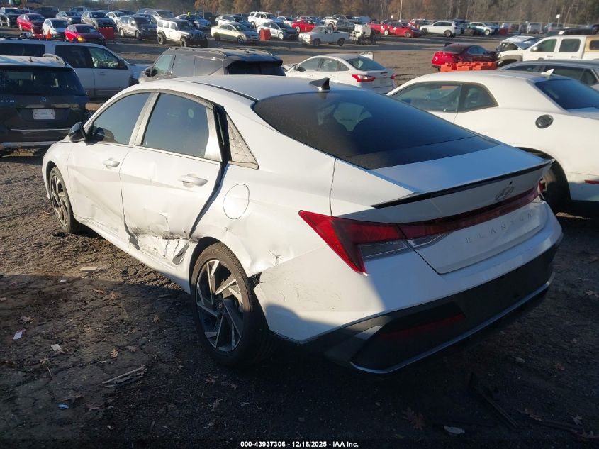 2025 Hyundai Elantra Sel Sport VIN: KMHLM4DG5SU973270 Lot: 43937306