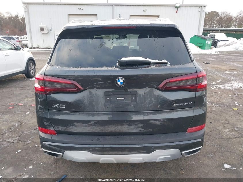 2022 BMW X5 xDrive40I VIN: 5UXCR6C04N9M80109 Lot: 43937331
