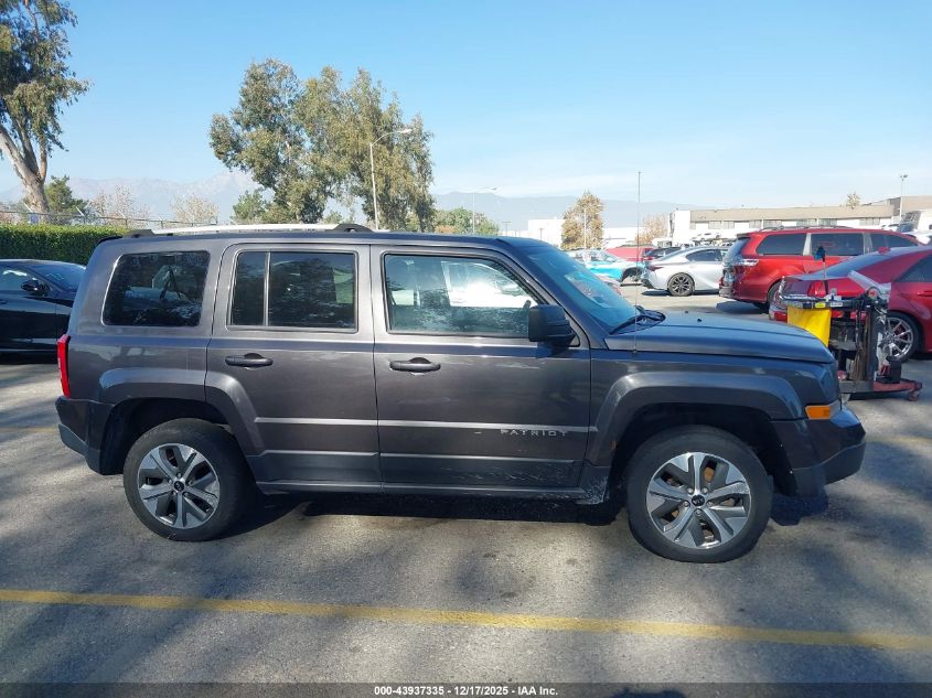 2017 Jeep Patriot High Altitude 4X4 VIN: 1C4NJRFB5HD196666 Lot: 43937335