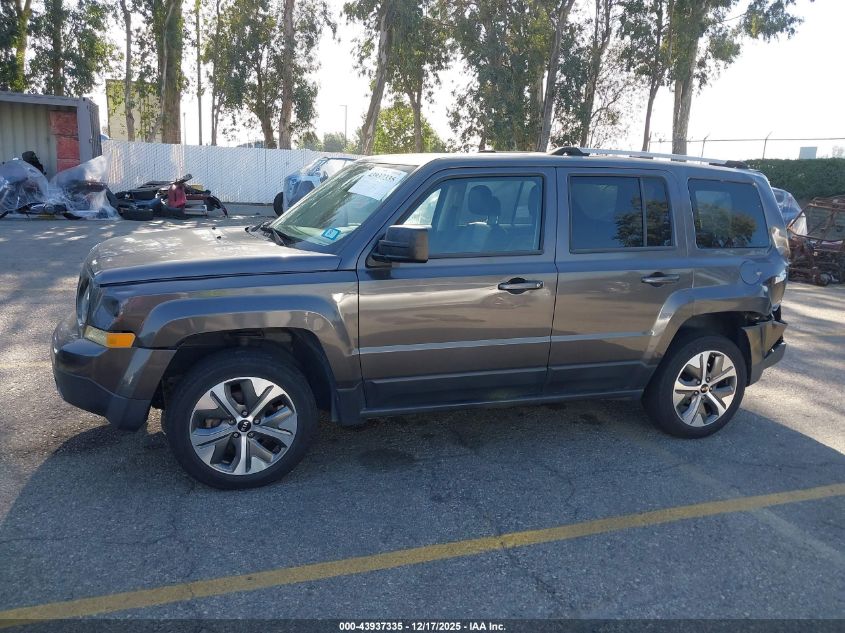 2017 Jeep Patriot High Altitude 4X4 VIN: 1C4NJRFB5HD196666 Lot: 43937335