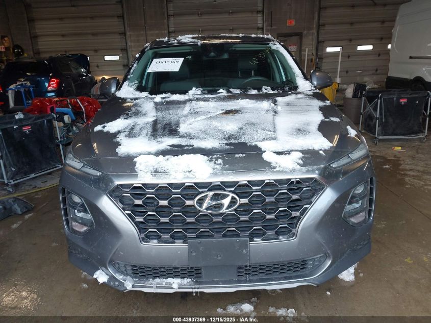 2019 Hyundai Santa Fe Se VIN: 5NMS23AD4KH091492 Lot: 43937369