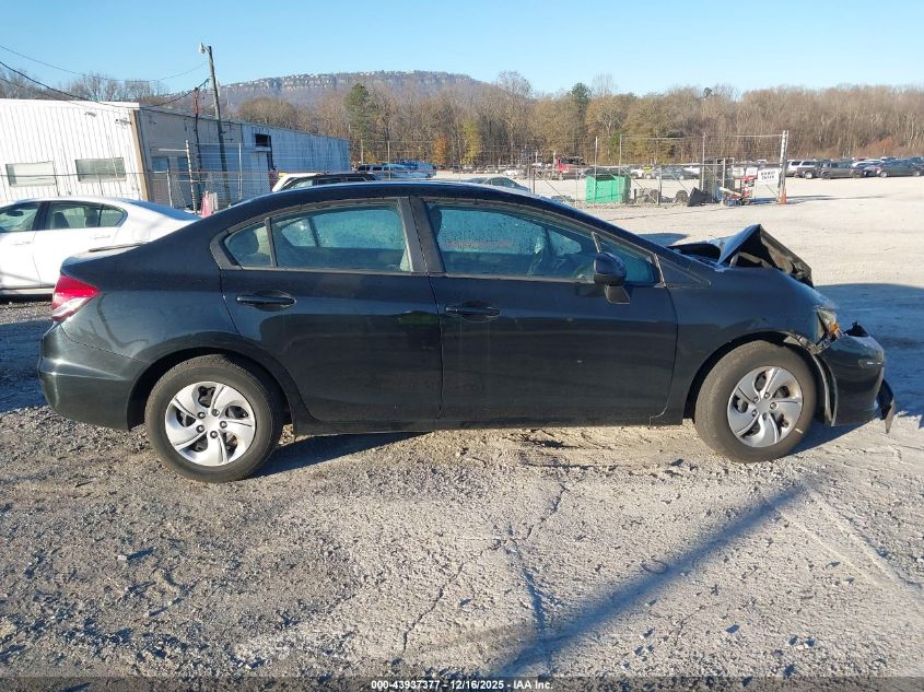 2013 Honda Civic Lx VIN: 19XFB2F54DE210133 Lot: 43937377