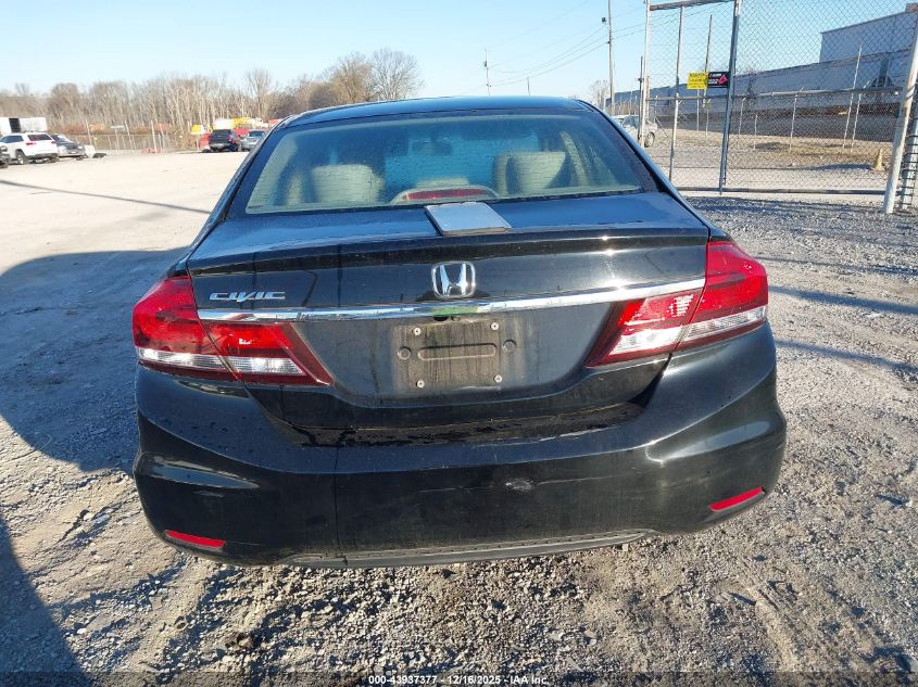 2013 Honda Civic Lx VIN: 19XFB2F54DE210133 Lot: 43937377