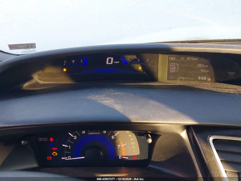 2013 Honda Civic Lx VIN: 19XFB2F54DE210133 Lot: 43937377