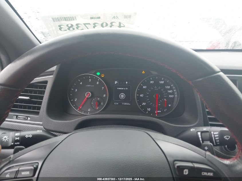 2018 Hyundai Elantra Sport VIN: KMHD04LBXJU575136 Lot: 43937383