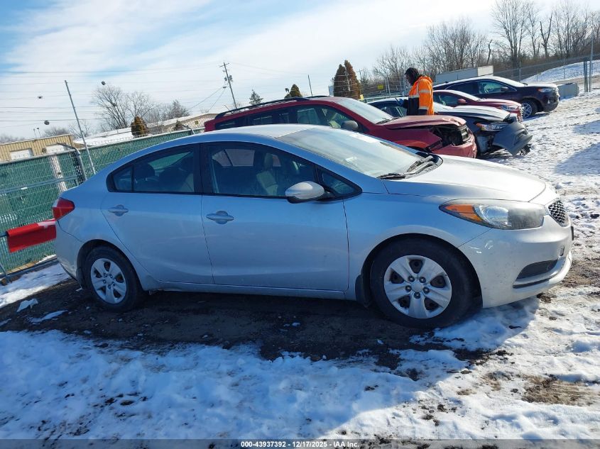 2016 Kia Forte Lx VIN: KNAFK4A68G5615078 Lot: 43937392