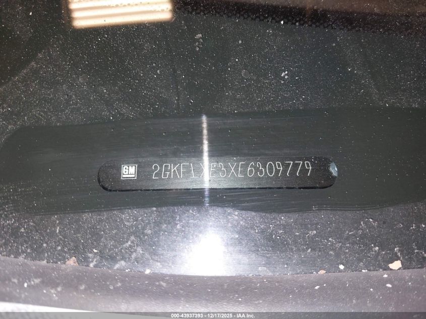 2014 GMC Terrain Slt-1 VIN: 2GKFLXE3XE6309779 Lot: 43937393