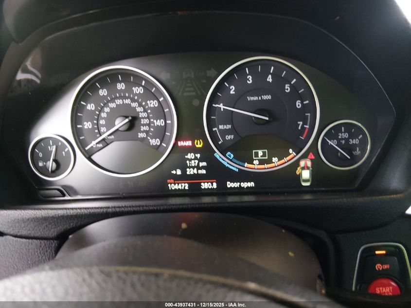 2013 BMW 328I VIN: WBA3C1C52DF435216 Lot: 43937431