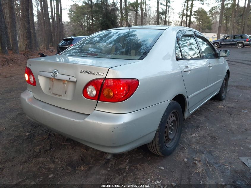 2004 Toyota Corolla Le VIN: 2T1BR38E64C182492 Lot: 43937434