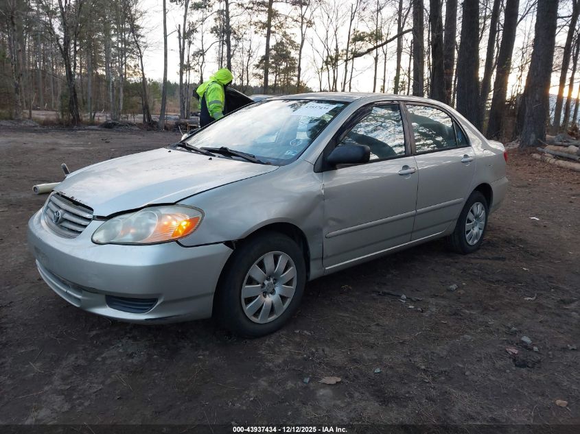 2004 Toyota Corolla Le VIN: 2T1BR38E64C182492 Lot: 43937434