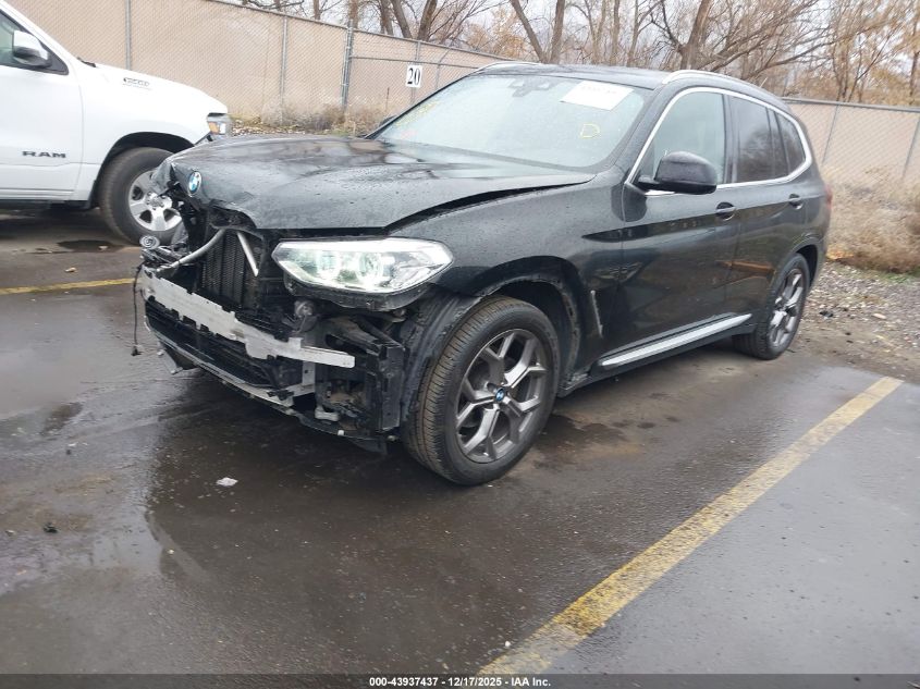 2021 BMW X3 xDrive30I VIN: 5UXTY5C08M9G24405 Lot: 43937437
