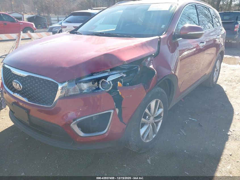 2017 Kia Sorento 3.3L Lx VIN: 5XYPG4A55HG198446 Lot: 43937459