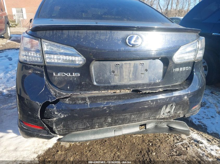 2010 Lexus Hs 250H Premium VIN: JTHBB1BA6A2011930 Lot: 43937463