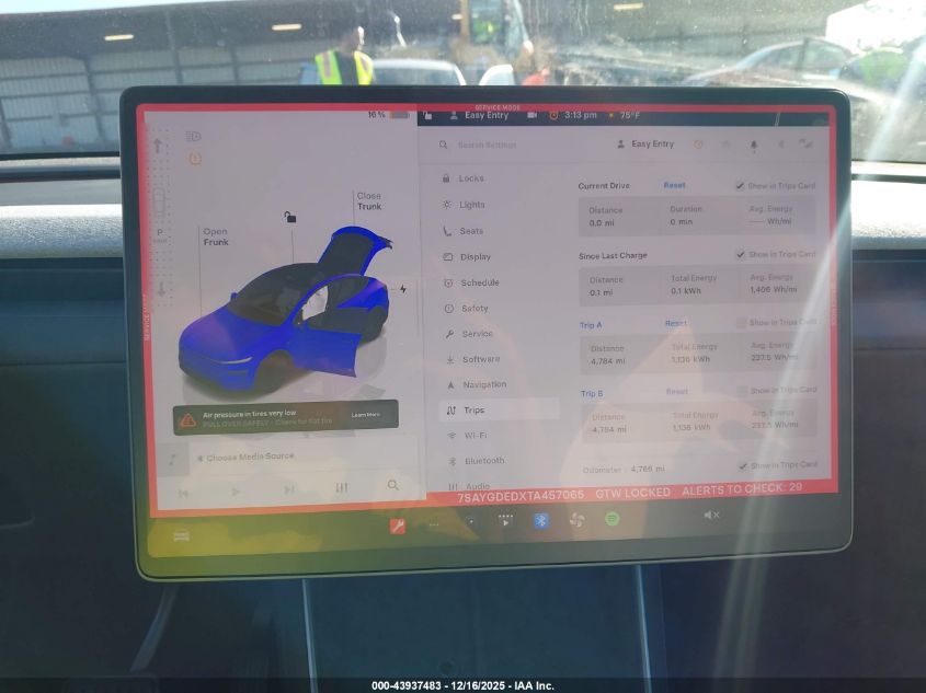 2026 Tesla Model Y Long Range Dual Motor All-Wheel Drive VIN: 7SAYGDEDXTA457065 Lot: 43937483