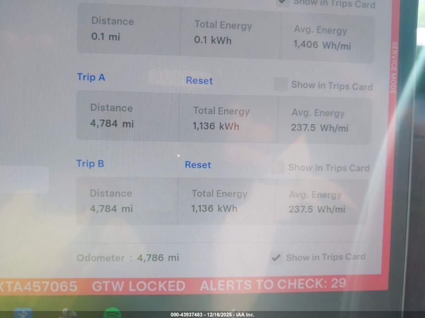 2026 Tesla Model Y Long Range Dual Motor All-Wheel Drive VIN: 7SAYGDEDXTA457065 Lot: 43937483