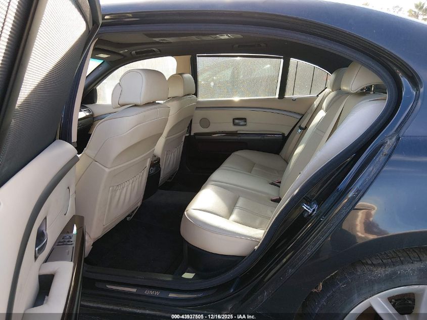 2008 BMW 750Li VIN: WBAHN835X8DT80587 Lot: 43937505