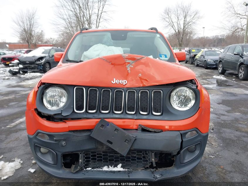 2016 Jeep Renegade Latitude VIN: ZACCJBBT4GPC48687 Lot: 43937510