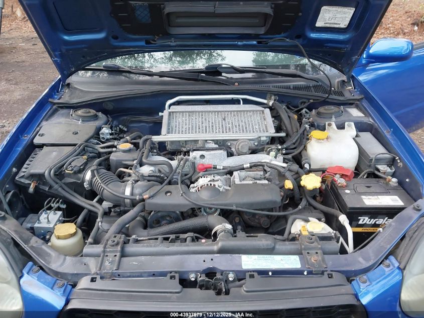 2002 Subaru Impreza Wrx VIN: JF1GD29692G520719 Lot: 43937579