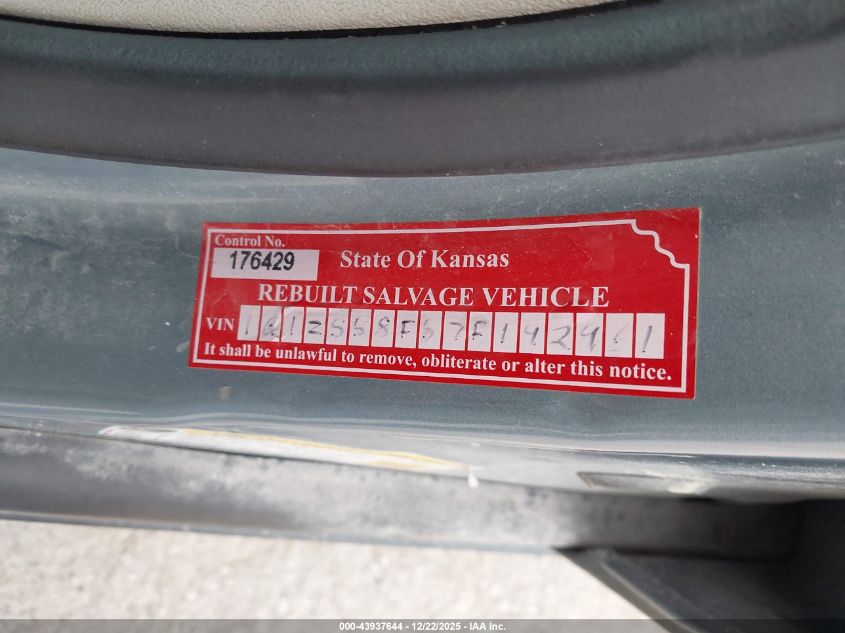 2007 Chevrolet Malibu Ls VIN: 1G1ZS58F57F192961 Lot: 43937644