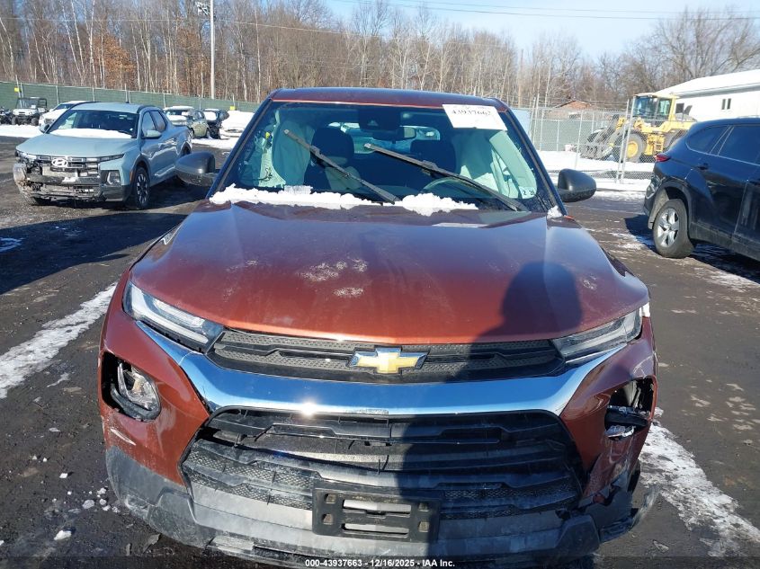2021 Chevrolet Trailblazer Awd Ls VIN: KL79MNSLXMB082598 Lot: 43937663