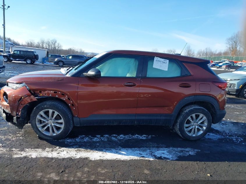 2021 Chevrolet Trailblazer Awd Ls VIN: KL79MNSLXMB082598 Lot: 43937663