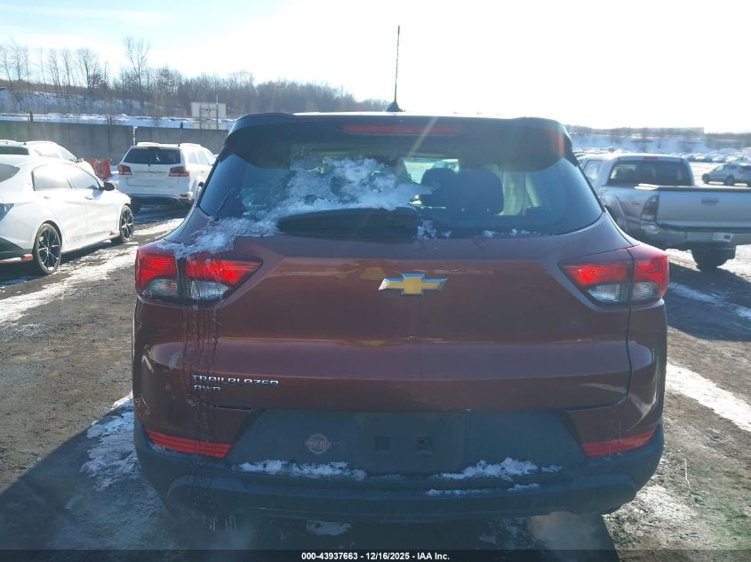 2021 Chevrolet Trailblazer Awd Ls VIN: KL79MNSLXMB082598 Lot: 43937663