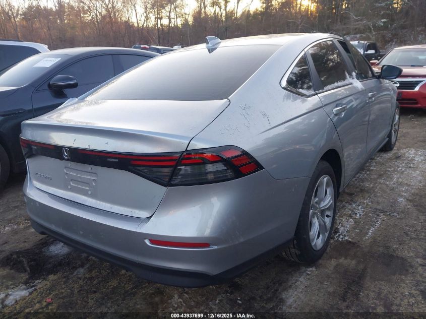 2025 Honda Accord Lx VIN: 1HGCY1F25SA024927 Lot: 43937699