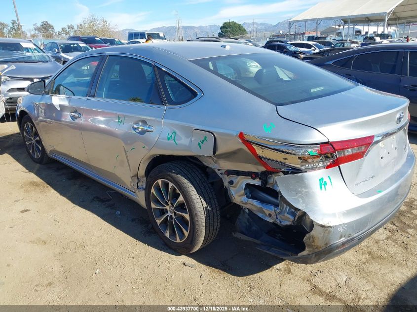 2018 Toyota Avalon Hybrid Xle Premium VIN: 4T1BD1EB1JU060503 Lot: 43937700