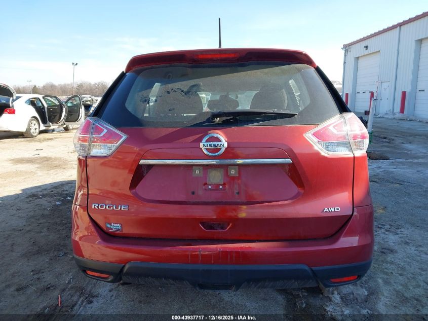 2016 Nissan Rogue S VIN: JN8AT2MV2GW144528 Lot: 43937717